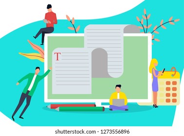 	
Online education, language courses, e-learning, storytelling, copywriting, seo concept with small people, it can be use for landing page, template, mobile app, poster, banner, flyer, ui, website.