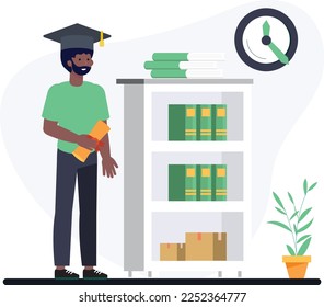 Online education learning concept with students