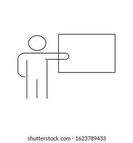 Online education line icon set vector LINE DRAW