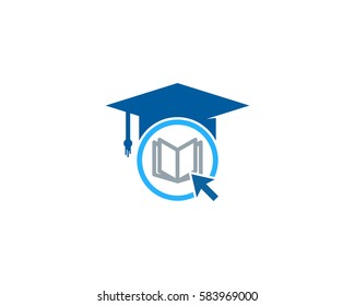 Online Education Logo Design Element