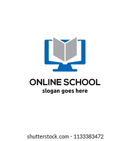 Online Education logo design template. Online course logo design. Online Learning logo