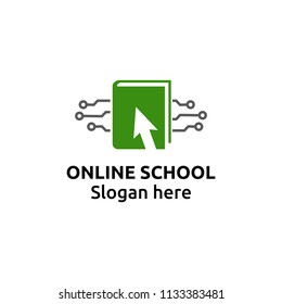 Online Education logo design template. Online course logo design. Online Learning logo