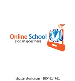Online Education logo design template. Online course logo design. Online Learning logo