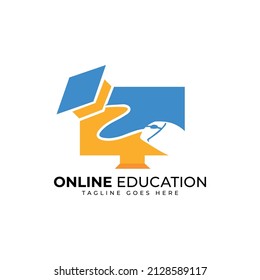 online education logo design template