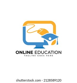 online education logo design template