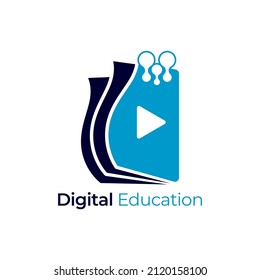 Online Education Logo Designs Concept Online Stock Vector (Royalty Free ...