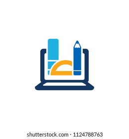 Online Education Logo Icon Design