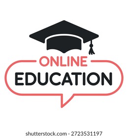 Logotipo educacional online representando o aprendizado virtual