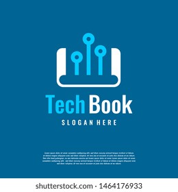 Online Education Logo template, pixel book education logo template designs vector illustration