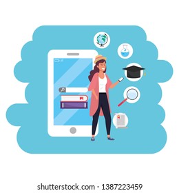 Online education millennial student smartphone
