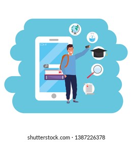 Online education millennial student smartphone