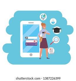 Online education millennial student smartphone