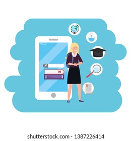 Online education millennial student smartphone