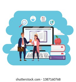 Online education millennial students splash frame