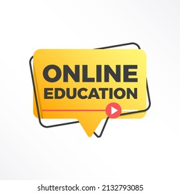 Online Education Modern Color Label Conference Icon