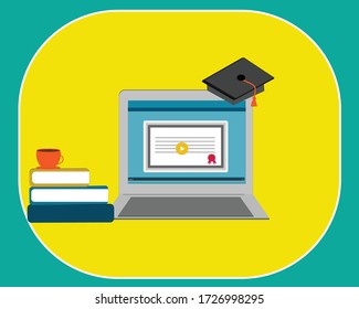 
Online Education Modern flat design isometric concept for website and mobile website. Landing page template. Easy to edit and customize. Vector illustration