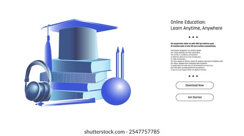 Plataforma de educação on-line que oferece opções de aprendizagem flexíveis com recursos para os alunos.