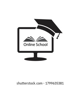 online education schooling vector icon illustration design