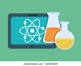 online education theme design, vector illustration eps10.