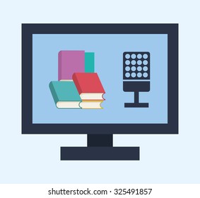 online education theme design, vector illustration eps10.