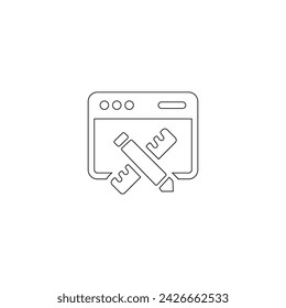 Online Education: thin vector icon set, black and white kit. Education online. Modern vector pictogram collection.  Simple Set of Online Education Related Vector Line Icons. 