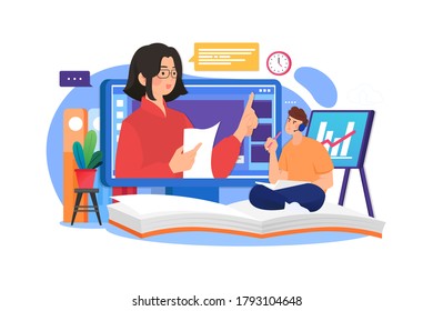 Online education training design concept