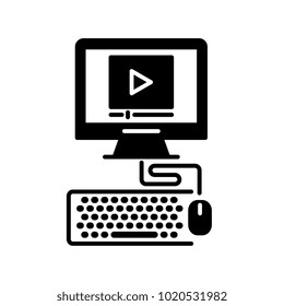 online education vector icon