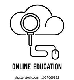 Online Education vector icon