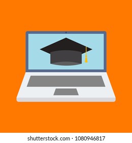Online education vector icon