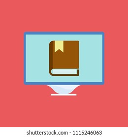 Online education vector icon