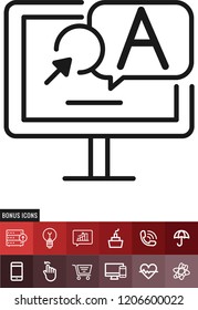 Online education vector icon