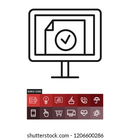 Online education vector icon