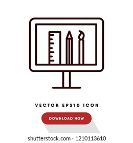 Online education vector icon