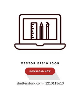 Online education vector icon