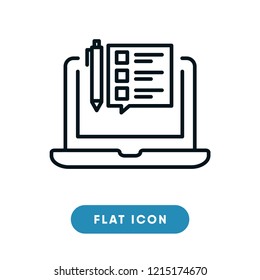 Online education vector icon