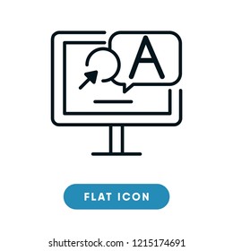 Online education vector icon