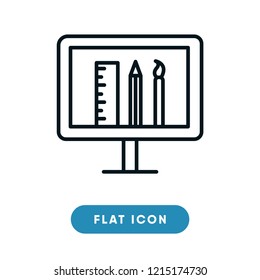 Online education vector icon