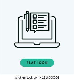 Online education vector icon