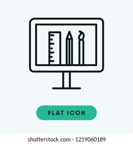 Online education vector icon