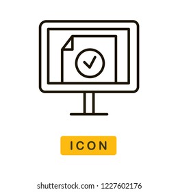 Online education vector icon