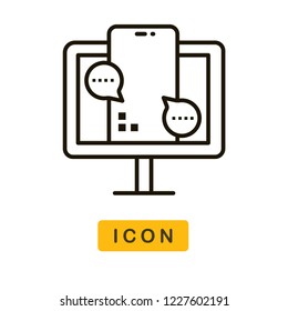 Online education vector icon