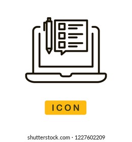 Online education vector icon