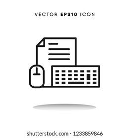 Online education vector icon
