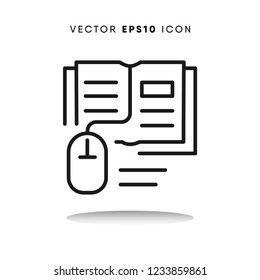 Online education vector icon