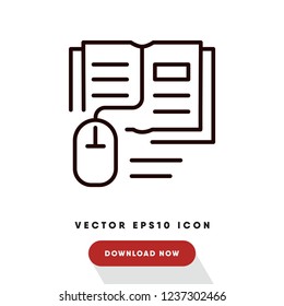 Online education vector icon