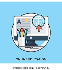 Online Education Vector Icon