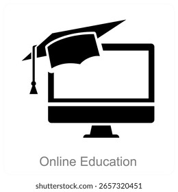 Diseño de concepto de Vector de Educación en línea