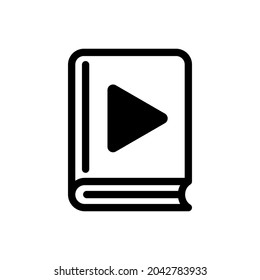Icono de vector de educación en línea, signo de ilustración de cursos en línea. símbolo o logotipo del seminario web.