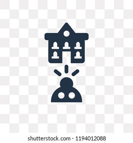 Online education vector icon isolated on transparent background, Online education transparency concept can be used web and mobile