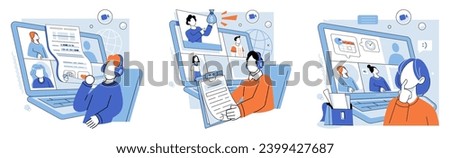 Online education vector illustration. The online education concept promotes self paced studying, allowing learners to tailor their learning experiences Digital platforms for studying provide access